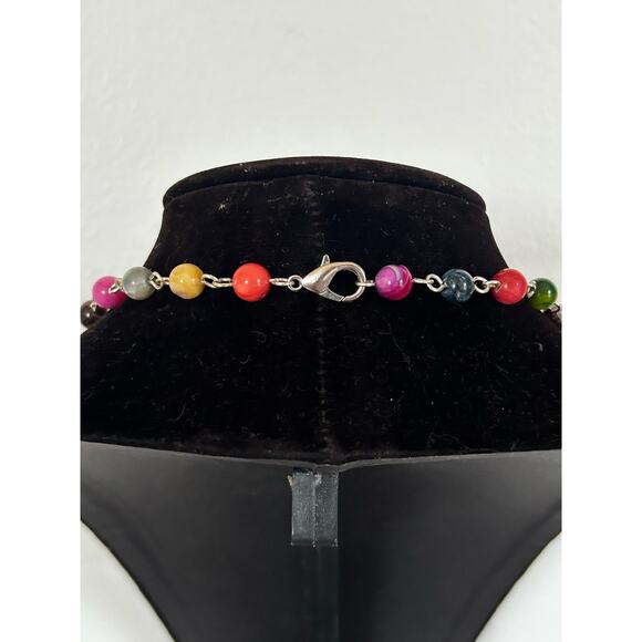 Handmade Wirewrapped Multicolored Crystal Quartz Completely Adjustable Necklace - Picture 8 of 8